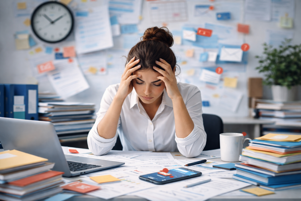 Charge mentale, stress professionnel, épuisement professionnel, Burn out